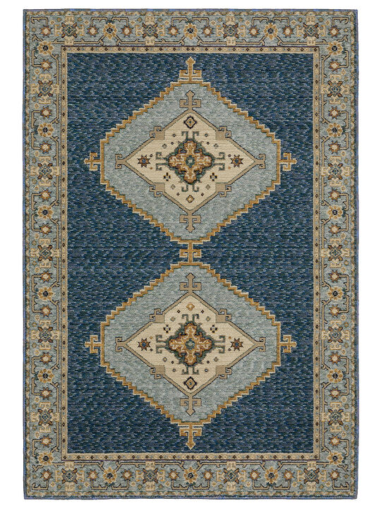 Andorra 3'3" x 5'2" Blue Rug