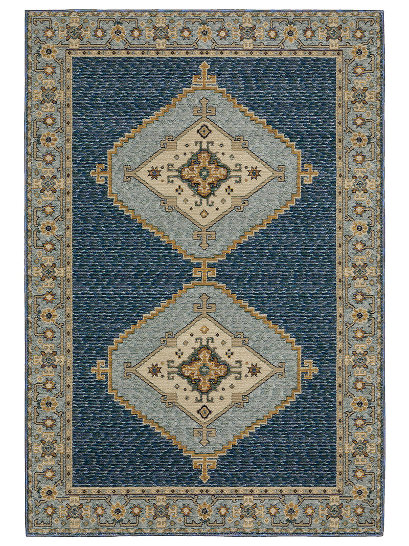 Andorra 3'3" x 5'2" Blue Rug