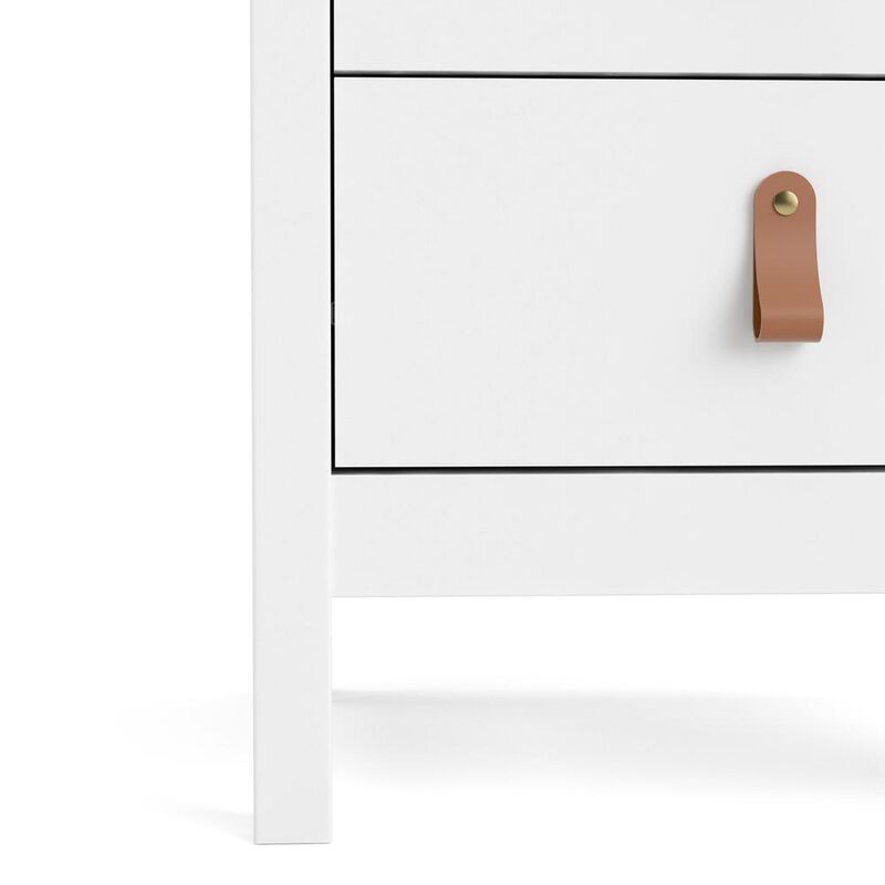 Tvilum Madrid 2 Drawer Nightstand, White