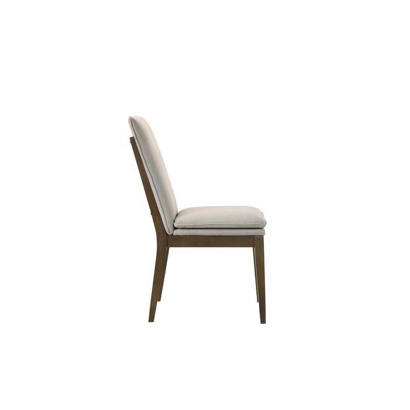 New Classic Furniture Maggie Dining Chair W/Natural Cushion-Walnut