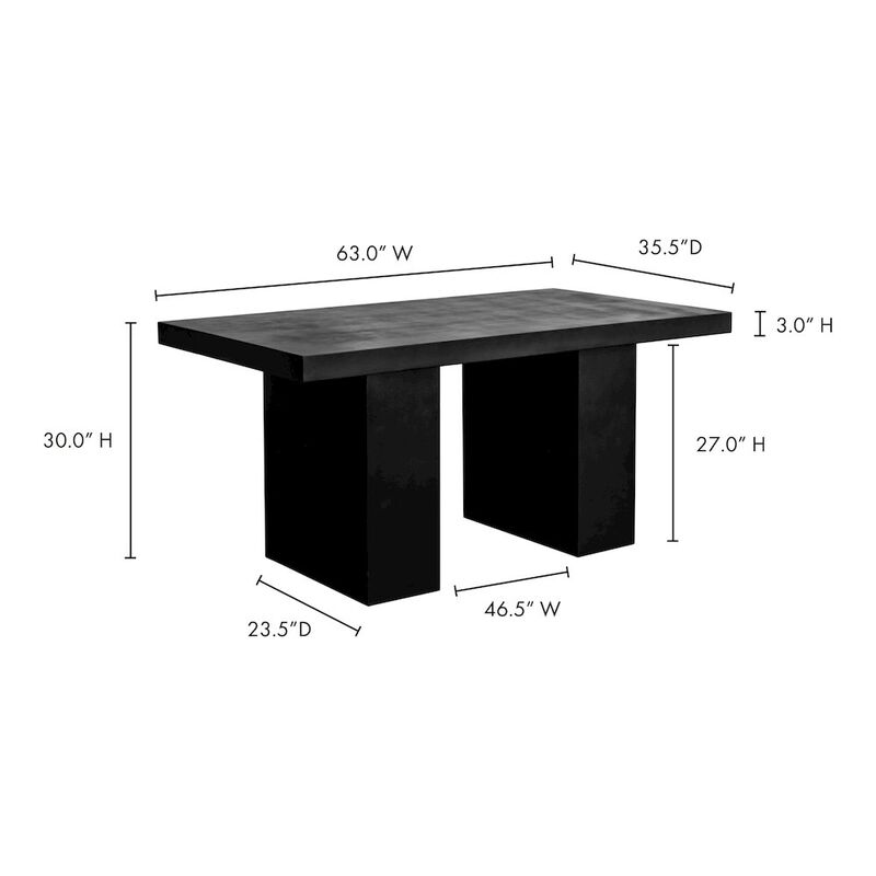 Moe's Home Collection Aurelius 2 Outdoor Dining Table