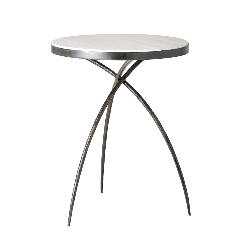 Tripod Table with Grey Marble Top- Small