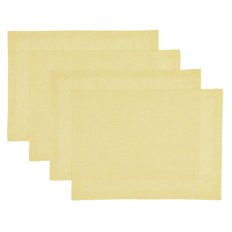 Solino Home 100% Pure Linen Placemats | Athena for Spring & Easter