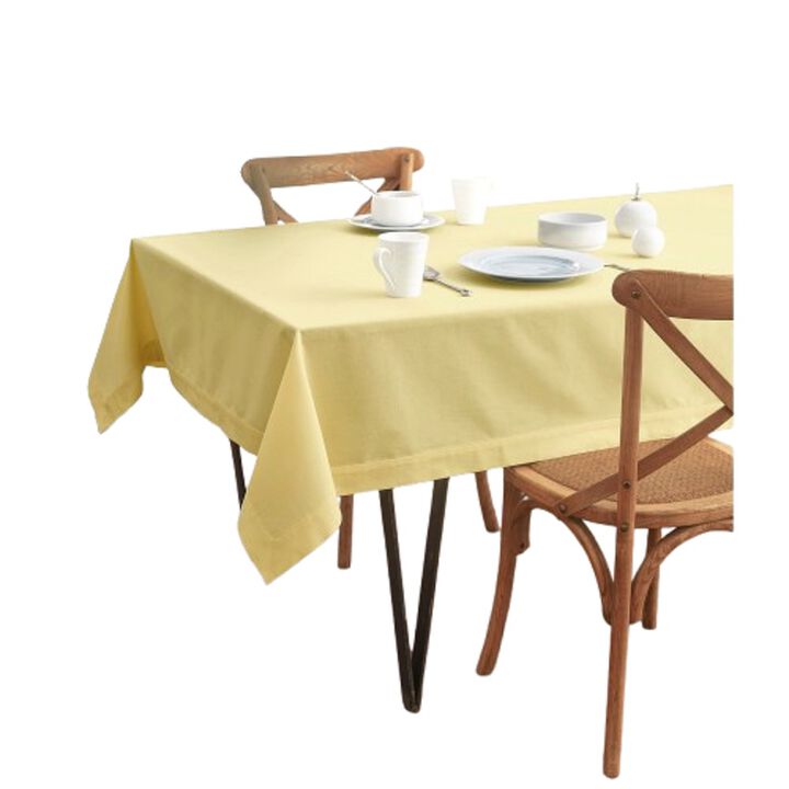 Solino Home Cotton Linen Plain Tablecloth | Dru for Thanksgiving, Christmas