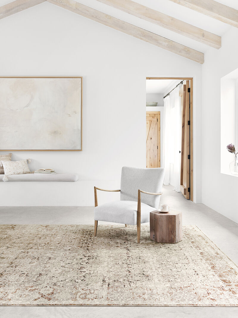 Theia THE07 Natural/Rust 5' x 8' Rug