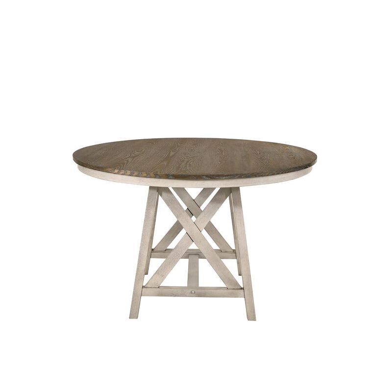 New Classic Furniture Somerset Round Table-Vintage White