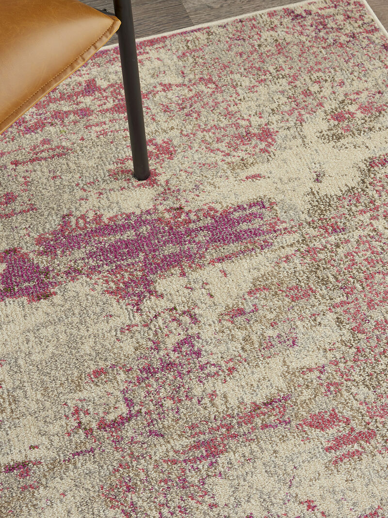 Celestial CES02 Ivory/Pink 3' x 5' Rug