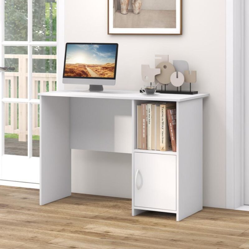 Hivvago Modern Computer Desk with Cabinet