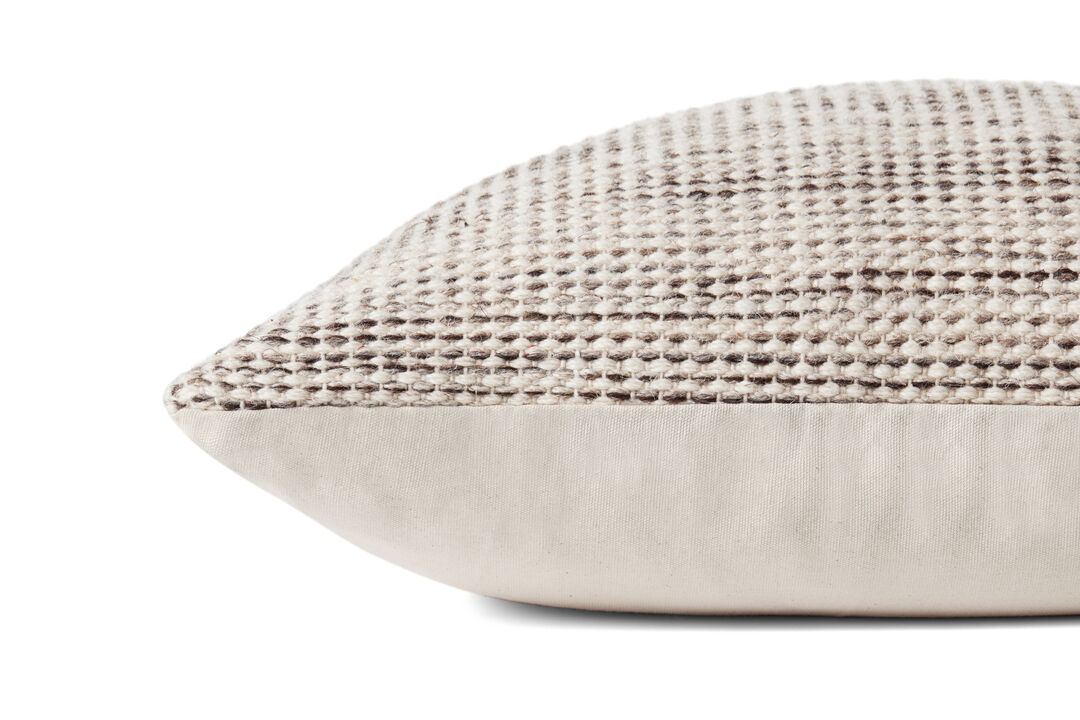 Morro PAL0018 Natural/Grey 22''x22'' Cover Only by Amber Lewis x Loloi
