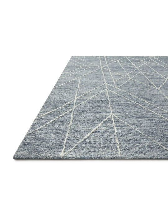 Sarah SAR04 Denim 18" x 18" Sample Rug