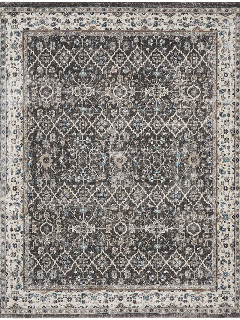 American Manor AMR01 Gray/Ivory 3'11" x 5'11" Rug