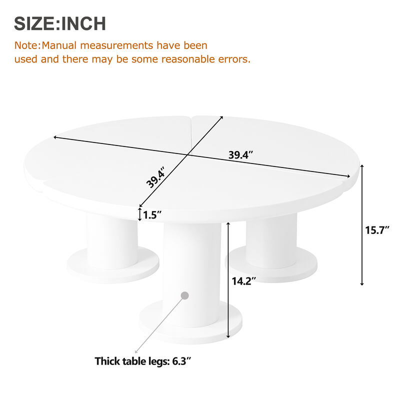 Merax Minimalist Painting Coffee Table