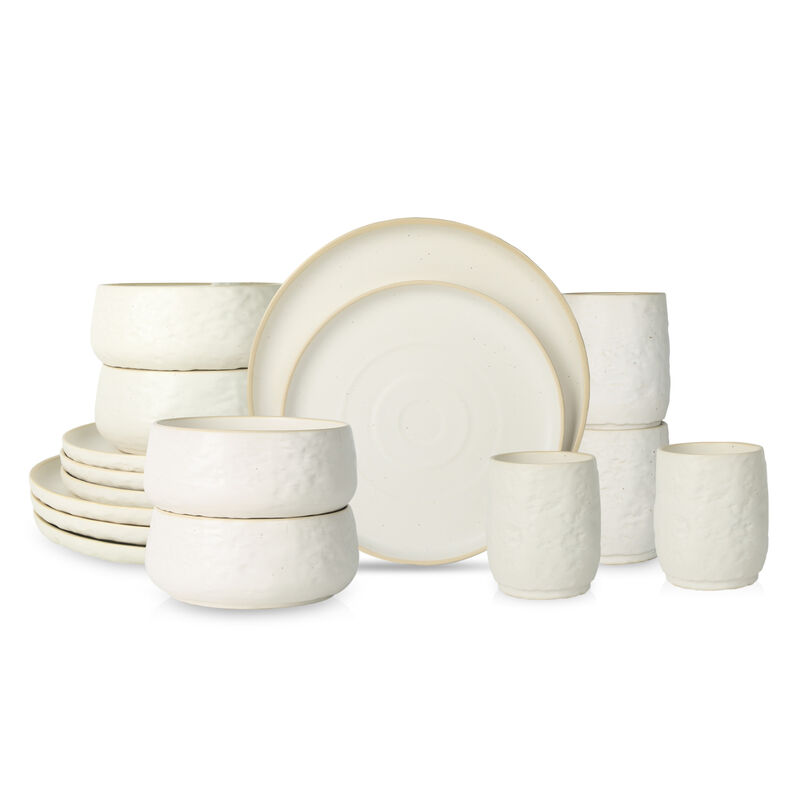 Stone by Mercer Project SHOSAI Stoneware 16 Piece Dinnerware Set