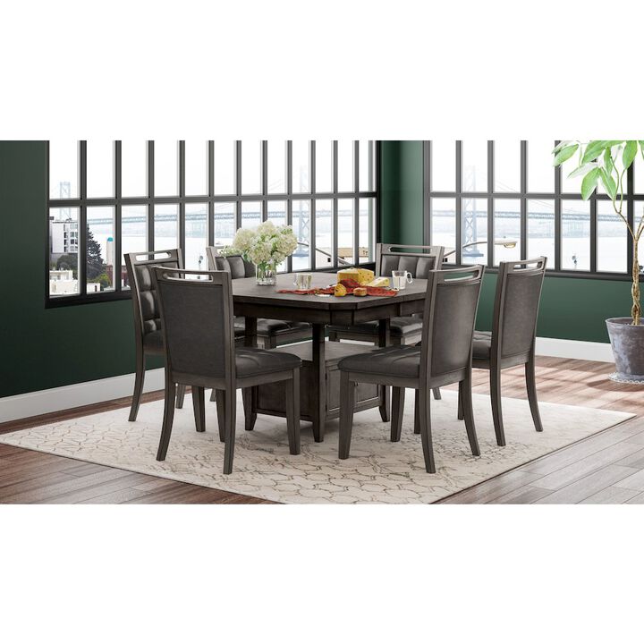 Jofran Manchester  Contemporary Adjustable Height 78 Rectangle Dining Table