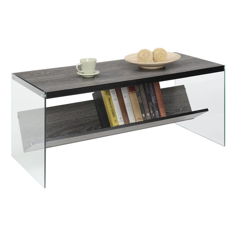 Convience Concept, Inc. SoHo Glass Coffee Table with Shelf