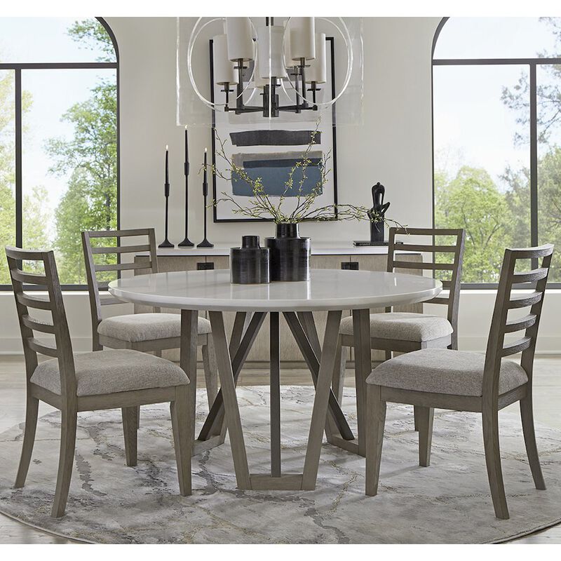 Parker House Furniture Pure Modern Dining 54 In. Round Table with Wood Base