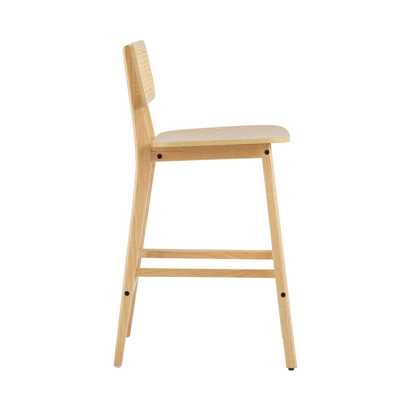Merax 2 Pieces Wood Bar Stools Dining Chairs