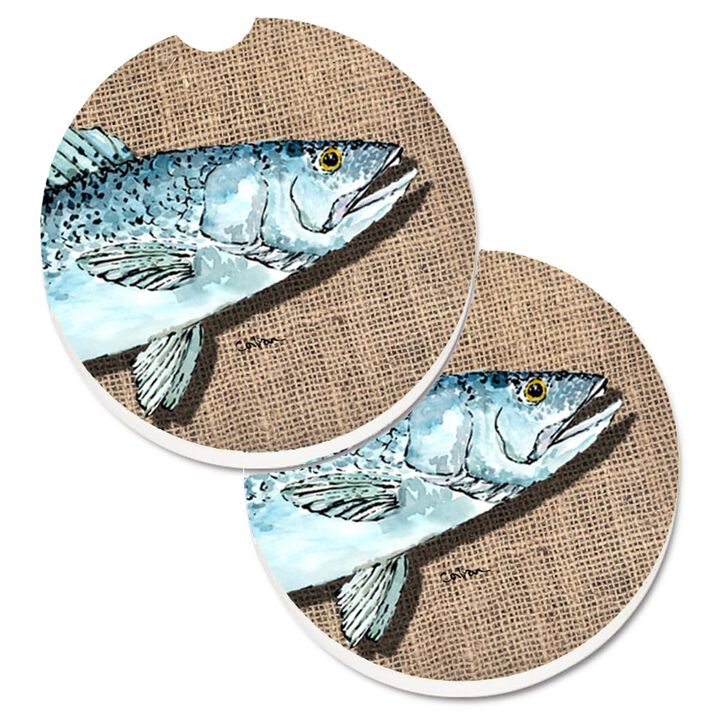 Caroline's Treasures Fish Speckled Trout Set of 2 Cup Holder Car Coasters 8737CARC, 2.56, Multicolor Caroline's Treasures Fish Speckled Trout Set of 2 Cup Holder Car Coasters 8737CARC, 2.56, Multicolor