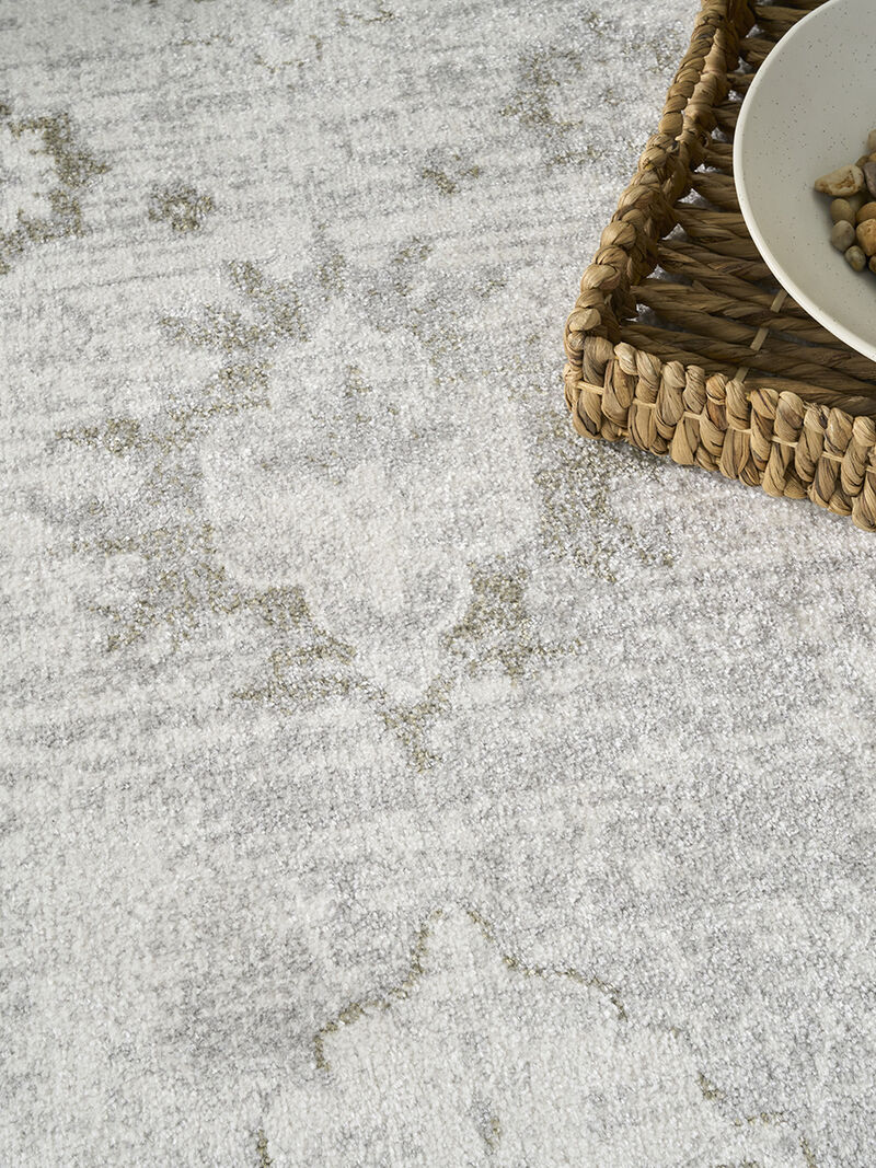 Astra Machine Washable ASW19 Ivory 4' x 6' Rug