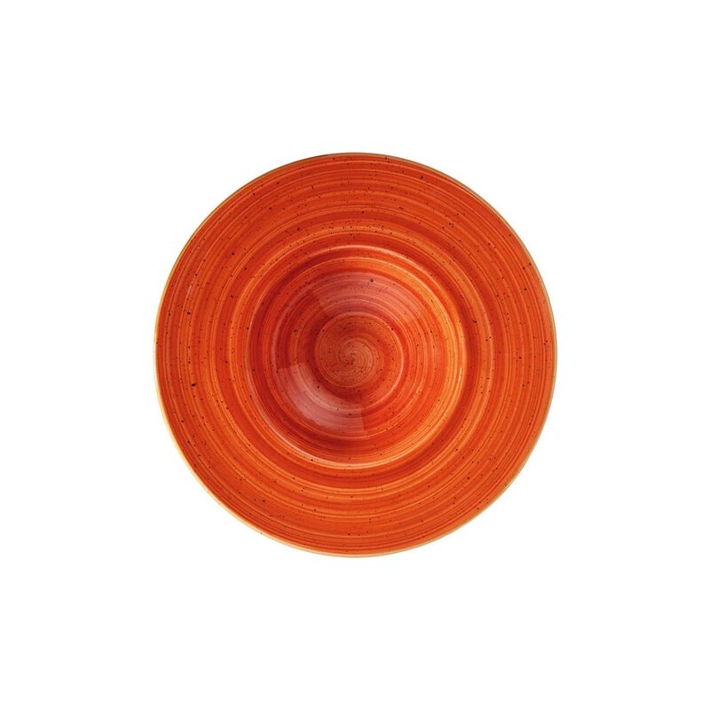 Terracota dia.11" h:2.5" 14 oz. Round Terracotta Porcelain Bowl (Set of 2)