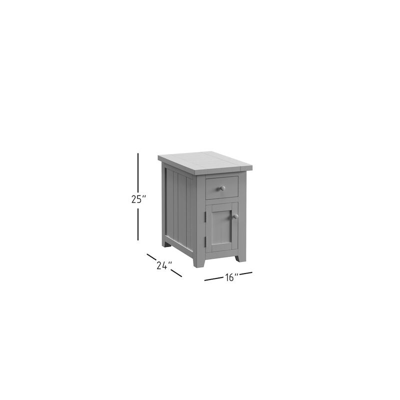 Jofran Harris USB Charging Chairside Table