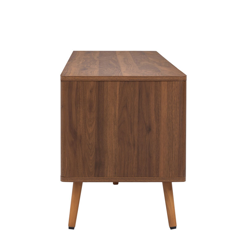 Merax Mid Century Media Console Table TV Stand with 2 Drawers