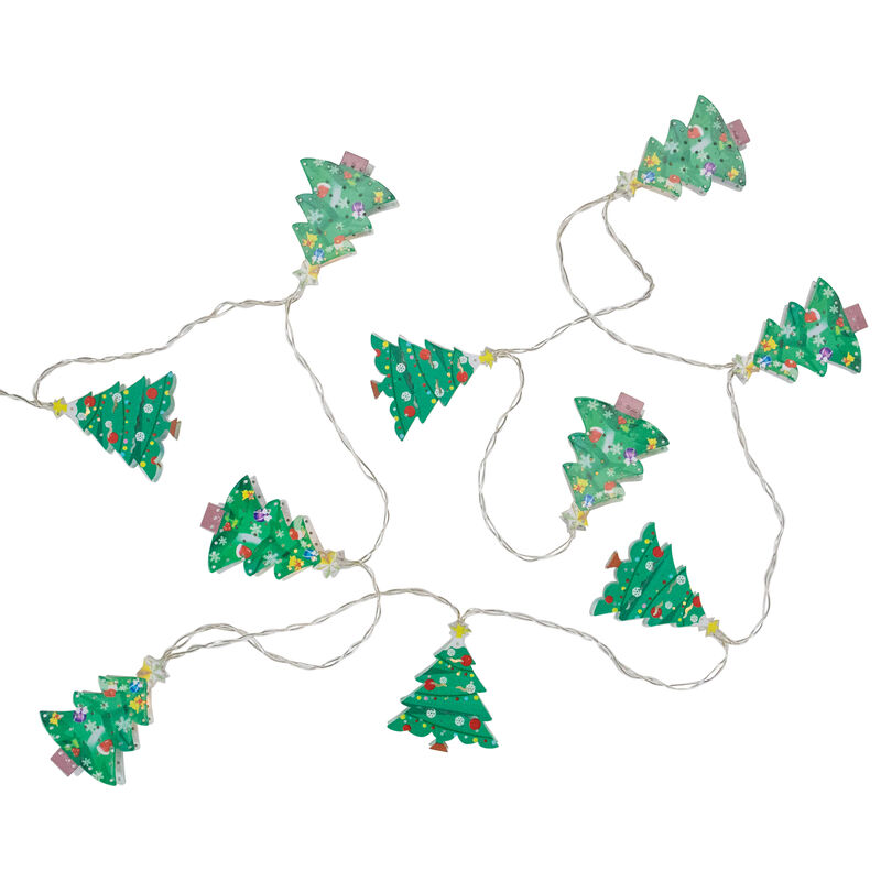 10-Count LED 3Christmas Tree Fairy Lights  5.5ft  Copper Wire