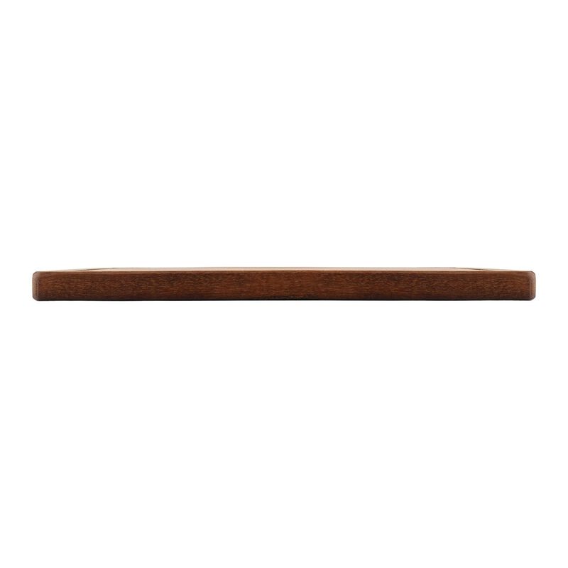 Wood 15" x 9" Rectangular Brown Wood Serving