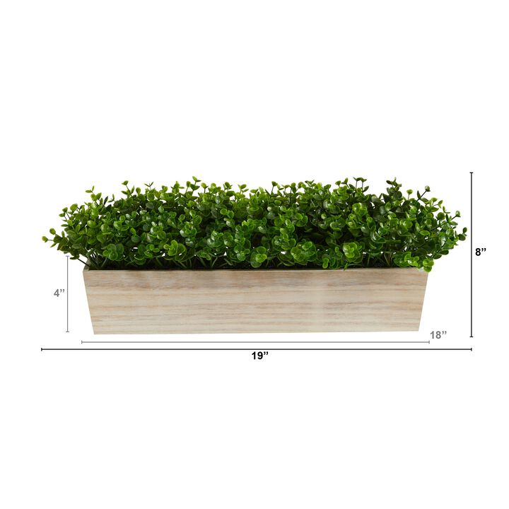 Hivvago 19" Eucalyptus Artificial Plant in Decorative Planter