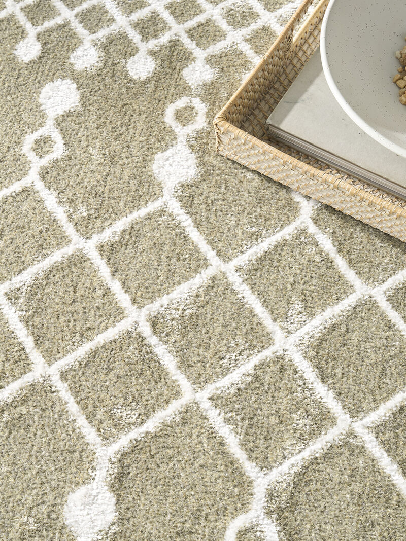 Astra Machine Washable ASW10 Sage 4' x 6' Rug