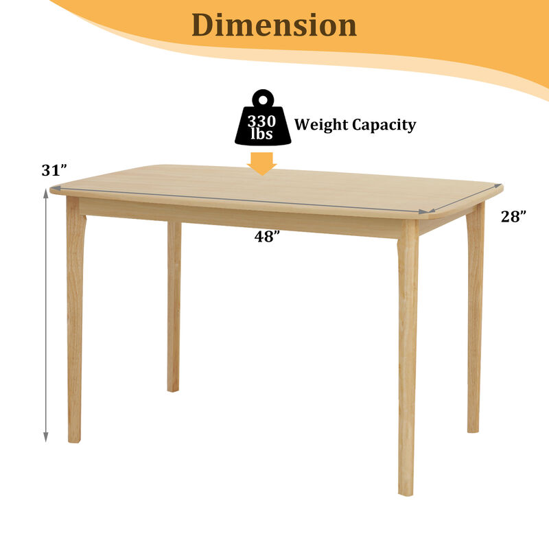 Sturdy Dining Table with Supportive Legs – Modern Kitchen & Dining Room Table