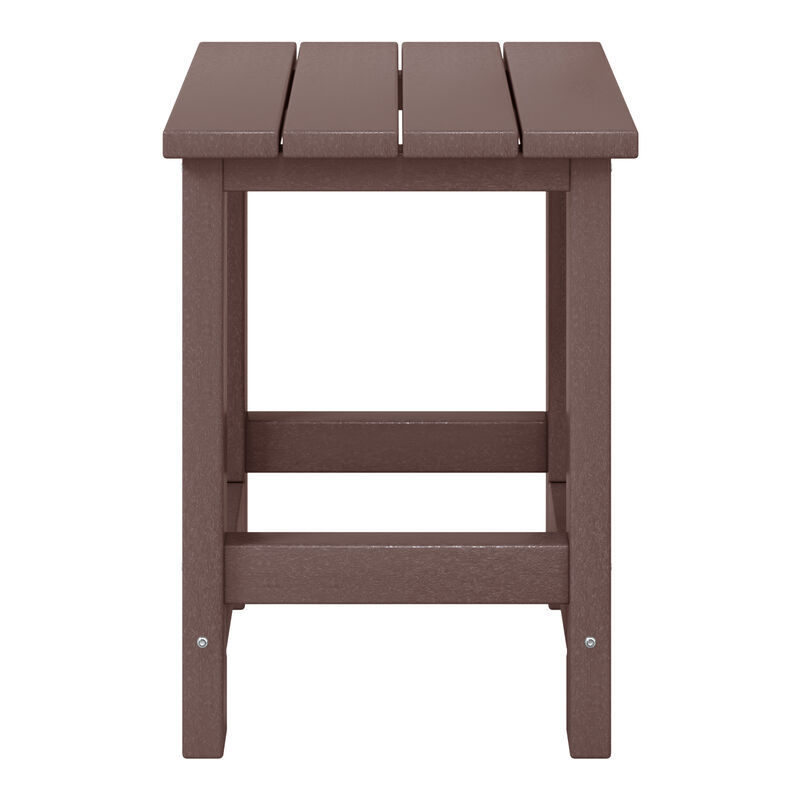 WestinTrends Kids Outdoor Patio Furniture HDPE Adirondack Square Side Table
