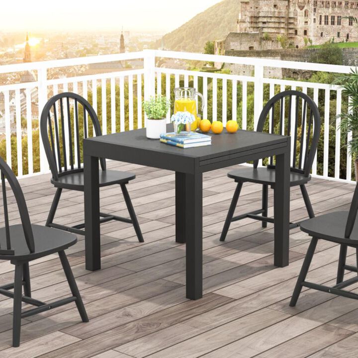 Hivvago 31.5 inches-63 inches Adjustable Patio Expandable Dining Table for 4-6 Person