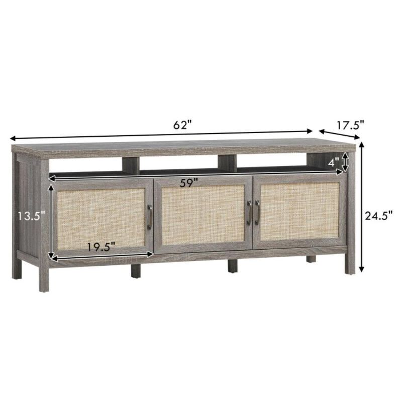 Hivvago Universal TV Stand Entertainment Media Center for TV's up to 65 Inch