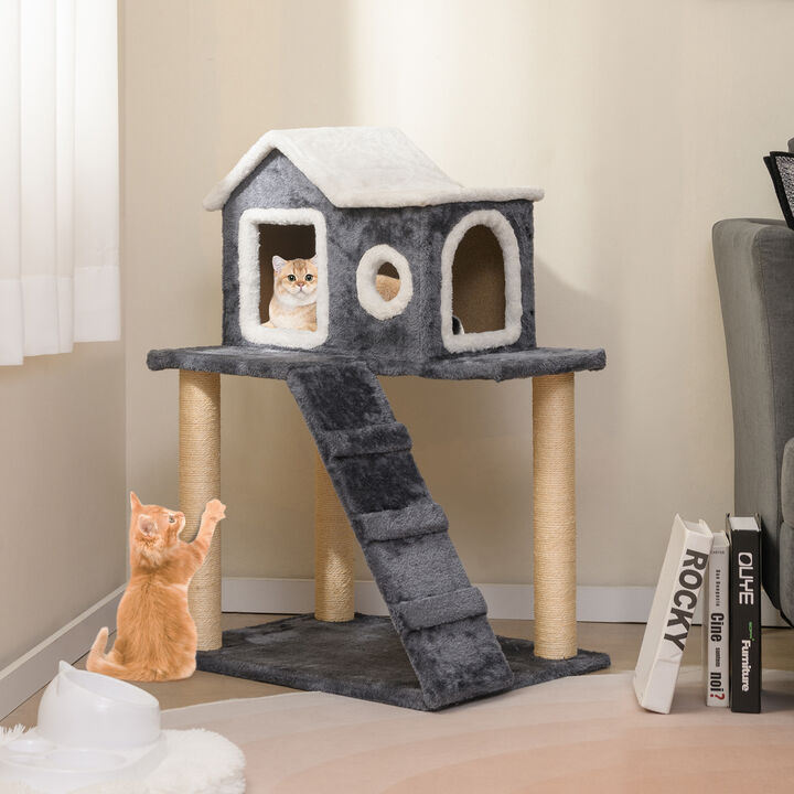 Tower Condo Scratching Posts Ladder Cat Tree