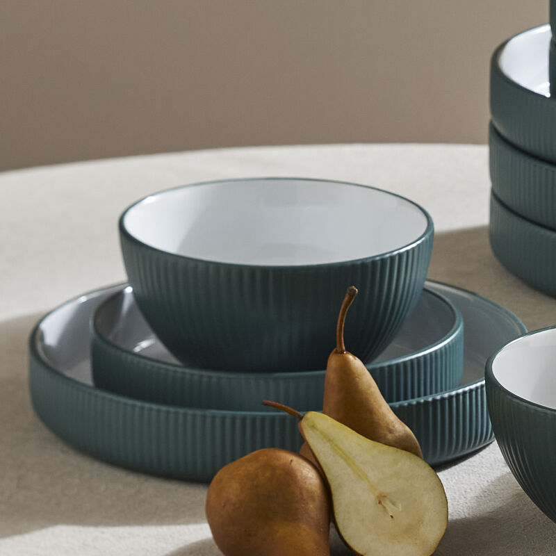 Christian Siriano Larosso Stoneware 24 Piece Dinnerware Set