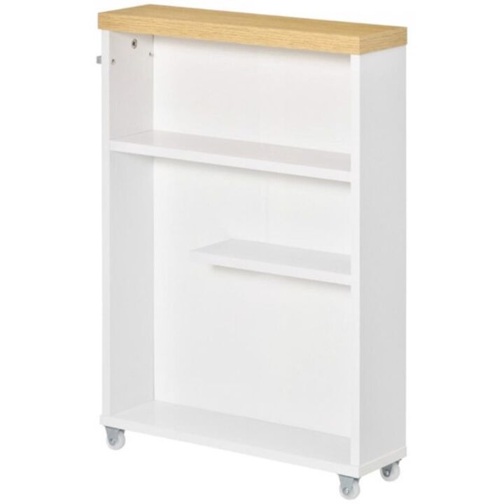 Multi-Purpose Paper Cabinet Space-Saving Side Table & Bathroom Corner Storage