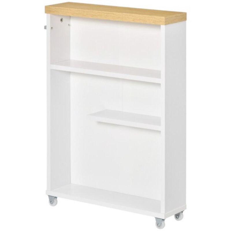 Multi-Purpose Paper Cabinet Space-Saving Side Table & Bathroom Corner Storage