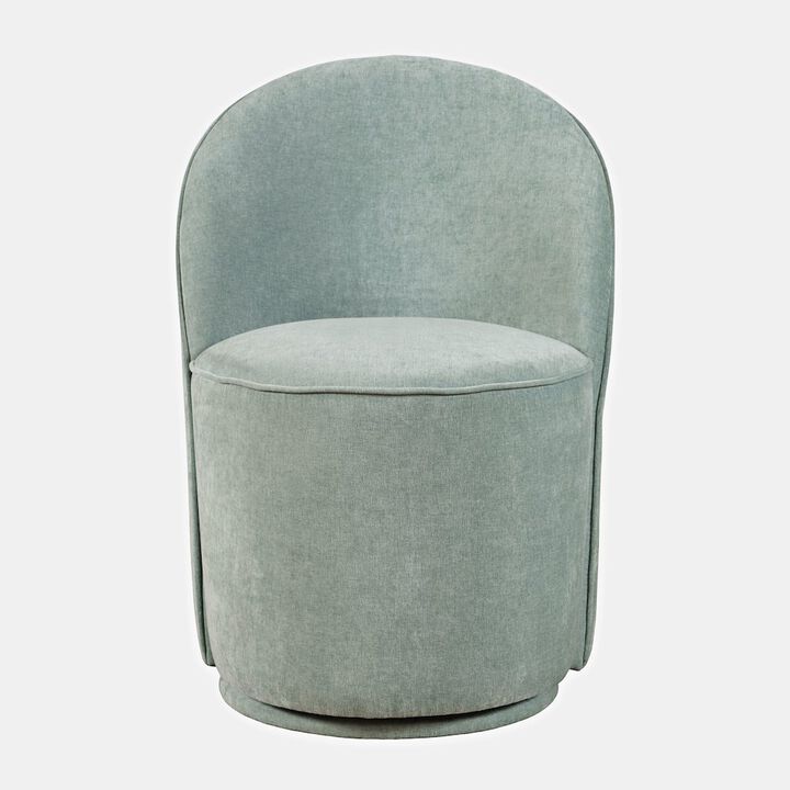 Jofran Landon Mid-Century Modern Upholstered Swivel Dining Chair (Set of 2)