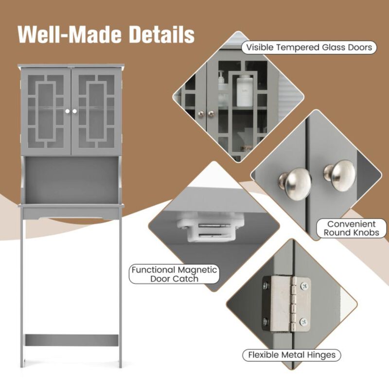 Hivvago Bathroom Spacesaver Over the Toilet Door Storage Cabinet