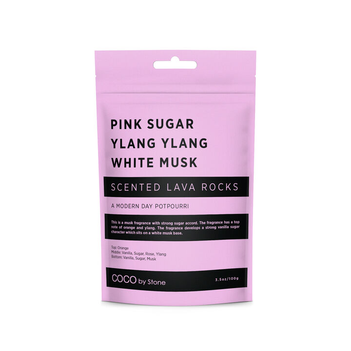 Scented Lava Rocks - Pink Sugar, Ylang Ylang, White Musk Scented Lava Rocks - Pink Sugar, Ylang Ylang, White Musk