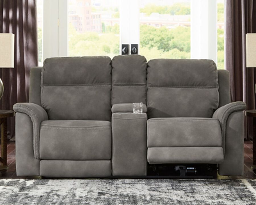 DuraPella Power Reclining Loveseat with Console