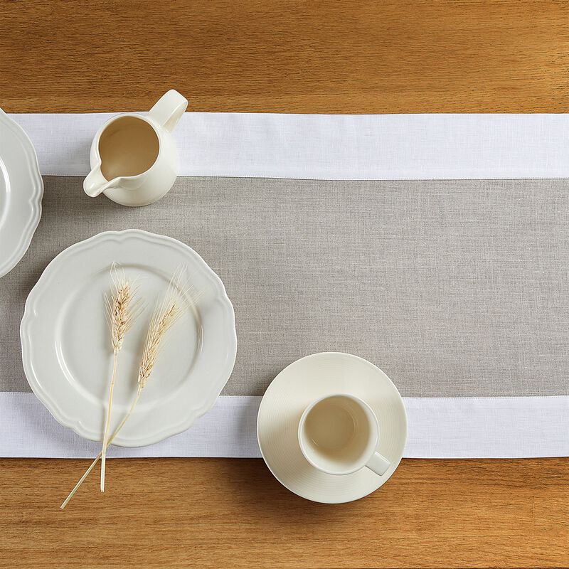 Solino Home 100% Pure Linen Table Runner | Contempo