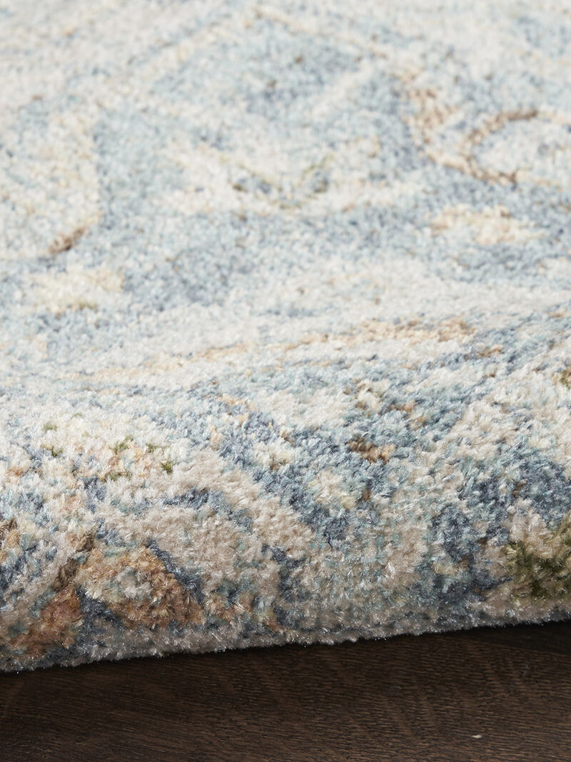 Astra Machine Washable ASW12 Light Blue 4' x 6' Rug