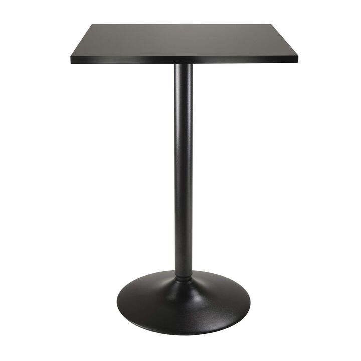 Yardlio "Black Round Pub Table: Cozy, Stylish, and Versatile