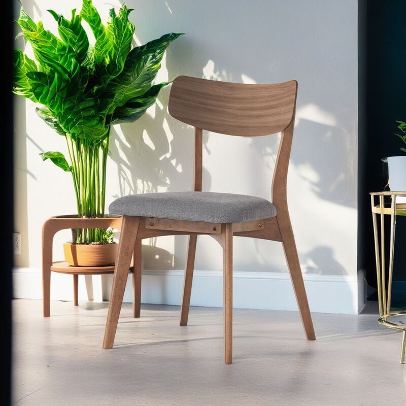 Merax Mid-Century Upholstered Dining Chairs 2PCS