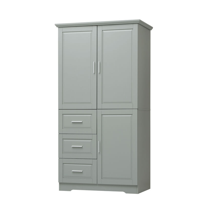 Merax Modern Storage Cabinet with Doors for Bathroom