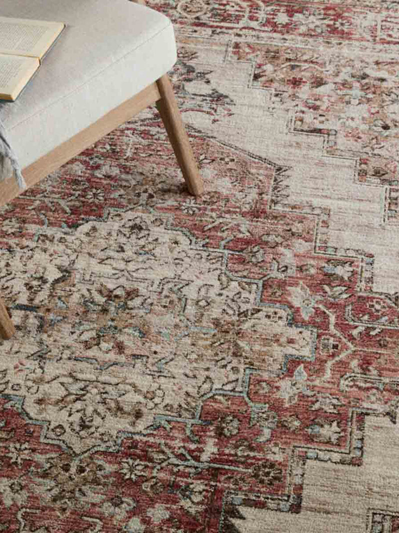 Leila Emory Red 5' x 7'6" Rug