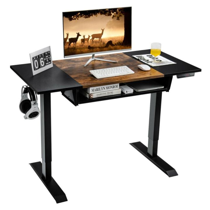 Hivvago 48 Inch Standing Desk with Keyboard Tray