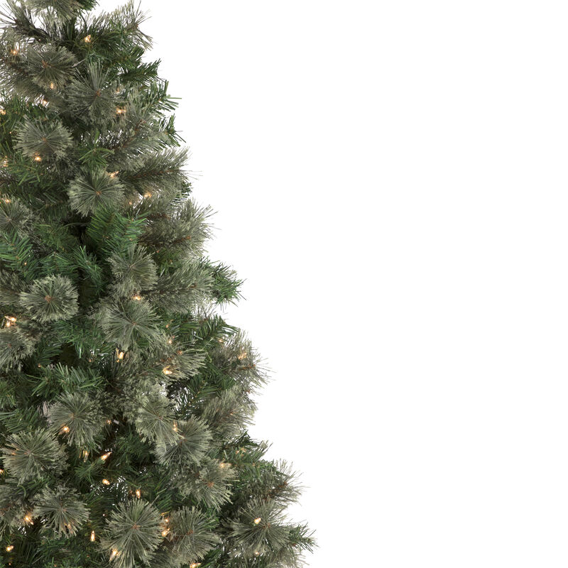 6.5' Pre-Lit Oregon Cashmere Pine Artificial Christmas Tree  Clear Lights
